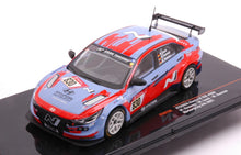 Indlæs billede til gallerivisning HYUNDAI ELANTRA N TCR TEAM LIQUI MOLY N 830 24h NURBRING 2021 M.BASSENG - M.LAUCK - M.OESTREICH LIGHT BLUE RED 1:43