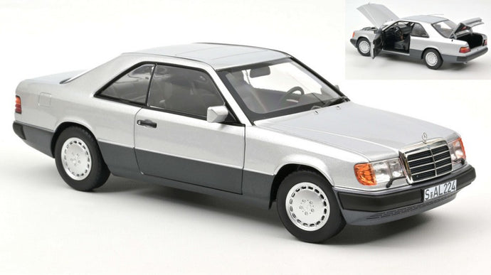 MERCEDES 300 CE-24 COUPE' 1990 SILVER 1:18