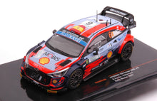 Indlæs billede til gallerivisning Hyundai i20 COUPE WRC #6 SORDO/CARRERA RALLY MONZA 2021 blå/rød 1:43