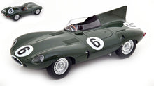 Indlæs billede til gallerivisning JAGUAR D-TYPE TEAM JAGUAR CARS LTD N 6 WINNER 24h LE MANS 1955 J.M.HAWTHORN - I.L.BUEB BRITISH RACING GREEN 1:18