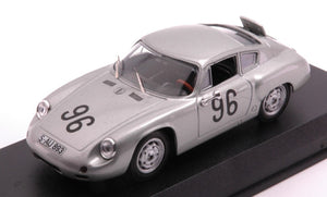 PORSCHE 356 CARRERA ABARTH N 96 TARGA FLORIO 1961 LINGE - VON HANSTEIN SILVER 1:43