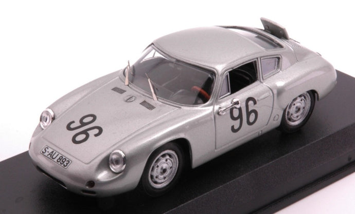PORSCHE 356 CARRERA ABARTH N 96 TARGA FLORIO 1961 LINGE - VON HANSTEIN SILVER 1:43