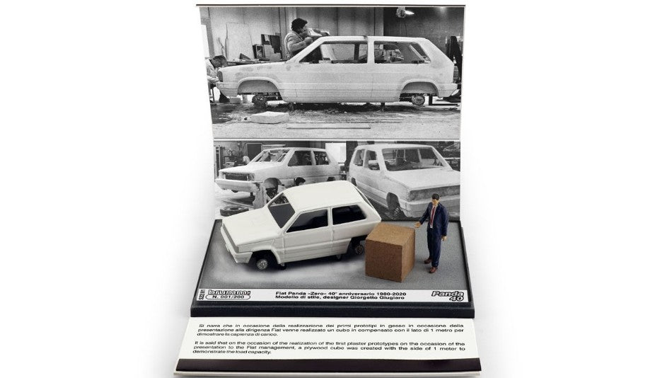 FIAT PANDA ZERO 1978 DESIGNER G.GIUGIARO 1:43