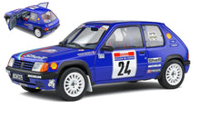Indlæs billede til gallerivisning PEUGEOT 205 N 24 RALLY TOUR DE CORSE 1990 R.BOURCIER - B.FRANGIN BLUE 1:18