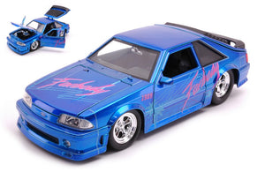 FORD MUSTANG GT "I LOVE THE 80s" CANDY BLUE 1:24