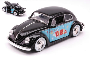 VW BEETLE 1959 "I LOVE THE 50s" GLOSSY BLACK 1:24