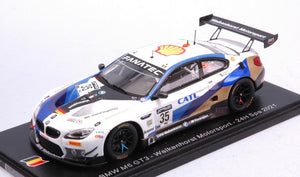 BMW M6 GT3 #35 GLOCK/TOMCZYK/NEUBAUER 24H SPA 2021 hvid/blå/guld 1:43