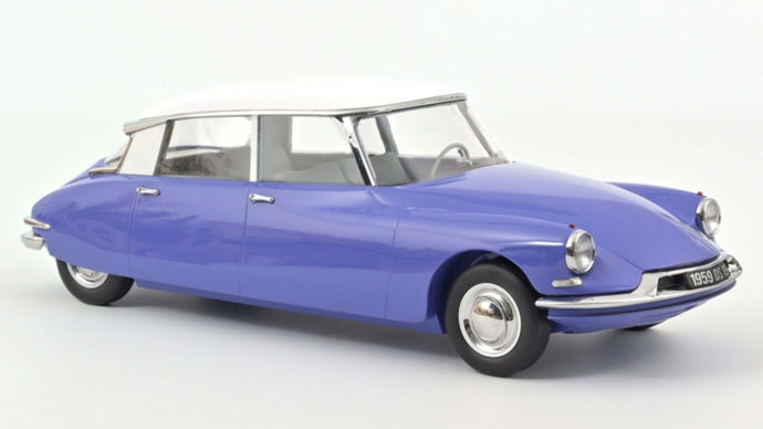 CITROEN DS 19 1959 BLEU DELPHINIUM & BLANC 1:12