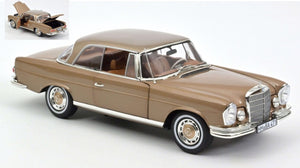 MERCEDES 250 SE COUPE' 1969 GOLD METALLIC 1:18
