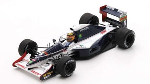 Brabham BT60Y #8 MARK BLUNDELL BELGIAN GP 1991 mørk blå/hvid/rød 1:43