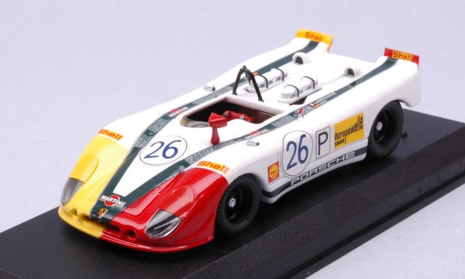 PORSCHE 908/2 FLUNDER SPIDER N 26 TARGA FLORIO 1970 G.LARROUSSE - R.LINS WHITE RED YELLOW 1:43