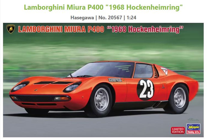 LAMBORGHINI MIURA P400 N.23 HOCKENHEIMRING 1968 KIT 1:24