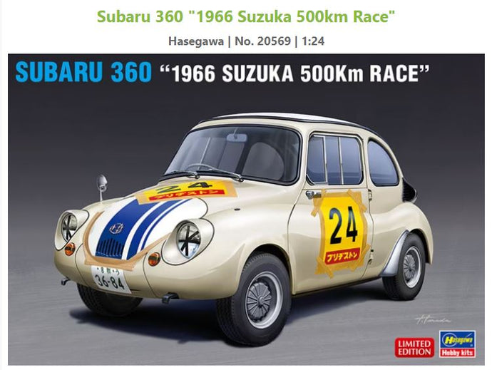SUBARU 360 N.24 500 KM SUZUKA 1966 KIT 1:24