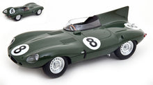 Indlæs billede til gallerivisning Jaguar D-TYPE LONGNOSE #8 BEAUMAN/DEWIS 24H LE MANS 1955 mørk grøn 1:18