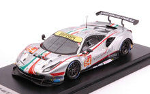 Indlæs billede til gallerivisning FERRARI 488 GTE EVO 3.9L TURBO V8 TEAM AF CORSE N 54 24h LE MANS 2021 F.CASTELLACCI - G.FISICHELLA - T.FLOHR MATT SILVER RED 1:43
