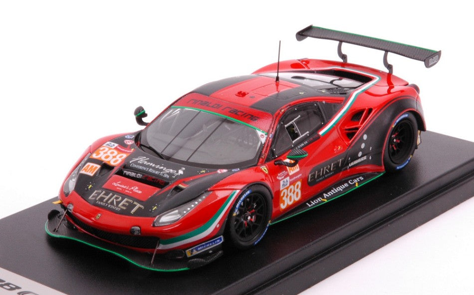 FERRARI 488 GTE EVO 3.9L TURBO V8 TEAM RINALDI RACING N 388 24h LE MANS 2021 J.BLEEKEMOLEN - P.EHRET - C.HOOK RED BLACK 1:43