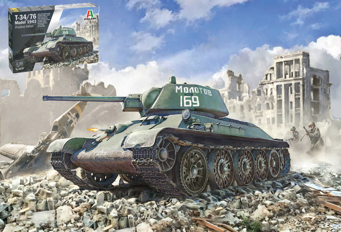 KAMPFPANZER T-34/76 TANK MILITARY 1943 / 1:35