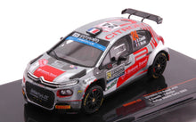 Indlæs billede til gallerivisning Citroen C3 RALLY2 #24 CAMILLI/ROCHE RALLY MONTE CARLO 2022 sølv/rød/hvid 1:43