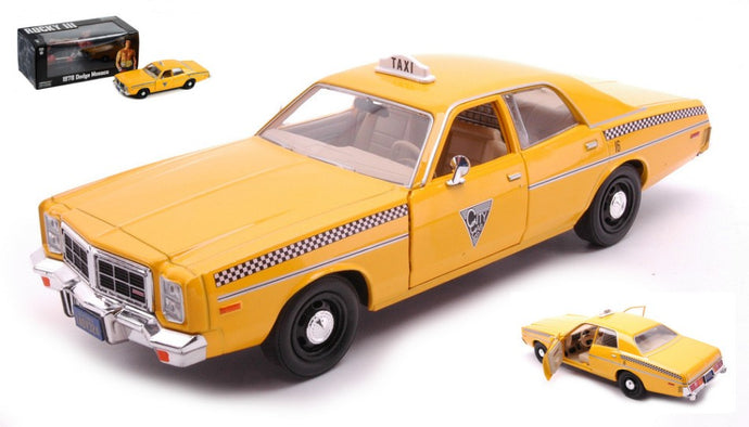 DODGE MONACO 1978 CITY CAB 1982 ROCKY III 1:24