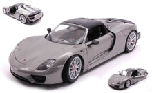 Indlæs billede til gallerivisning Porsche 918 SPYDER CLOSED TOP grå/sort 1:18