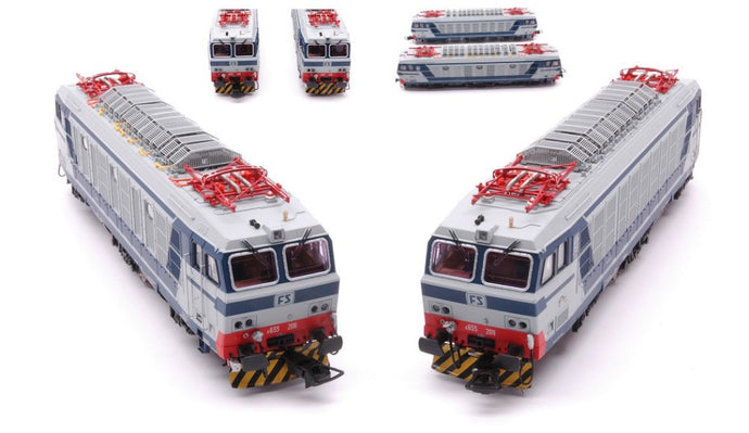 FS LOCOMOTIVE E633 206 + E633 209 BLUE GREY LIVERY EPOCA IV-V 1:87
