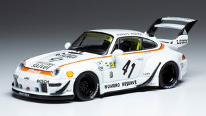 PORSCHE 911 993 RWB LBWK N 41 RACING 1996 WHITE 1:43