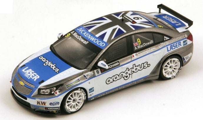 CHEVROLET CRUZE 1.6T N.9 WTCC 2013 A.MAC DOWALL 1:43