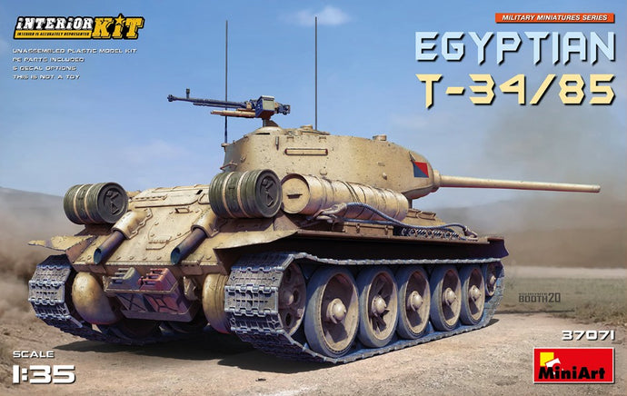 KAMPFPANZER T-34/85 TANK MILITARY EGYPTIAN 1944 / 1:35