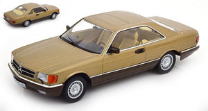 MERCEDES 500 SEC C126 1987 GOLD METALLIC 1:18