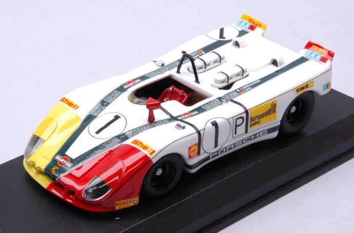 PORSCHE 908/02K FLUNDER N 1 1000km NURBURGRING 1970 G.LARROUSSE - H.MARKO WHITE RED YELLOW 1:43