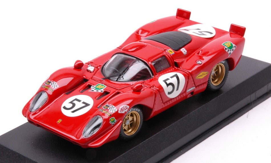 FERRARI 312P 3.0L V12 COUPE TEAM N.A.R.T N 57 24h LE MANS 1970 C.PARSONS – T.ADAMOWICZ RED 1:43