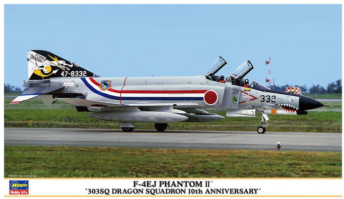 McDONNEL DOUGLAS F-4EJ PHANTOM II 303SQ DRAGON SQUADRON MILITARY AIRPLANE 1960 / 1:72