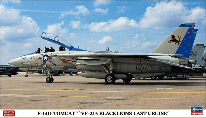 GRUMMAN F-14D TOMCAT VF-213 BLACKLIONS LAST CRUISE MILITARY AIRPLANE 1974 / 1:72