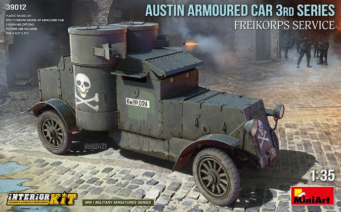 AUSTIN ARMOURED CAR 3rd SERIES FREIKORPS SERVICE INTERIOR KIT 1:35