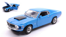 Indlæs billede til gallerivisning FORD MUSTANG BOSS 429 COUPE 1970 blå/sort 1:18