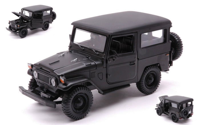 TOYOTA FJ40 1974 HARD TOP MATT BLACK 1:24