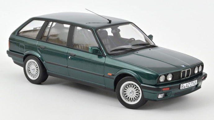 BMW 325i TOURING 1990 GREEN METALLIC 1:18