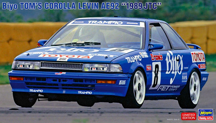 TOYOTA COROLLA LEVIN (AE92) TEAM BIYO N 8 JTC 1989 K.OKAMOTO - Y.TANAKA / 1:24