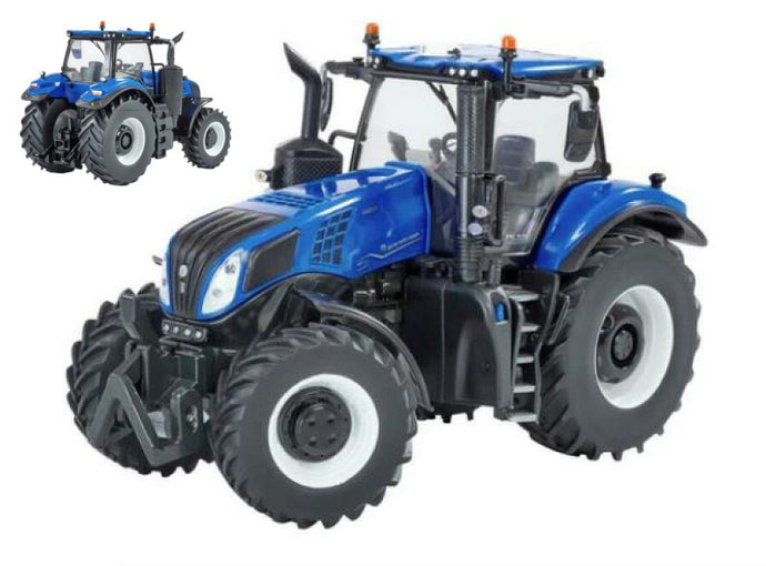 NEW HOLLAND T8.435 TRACTOR 2018 BLUE BLACK 1:32