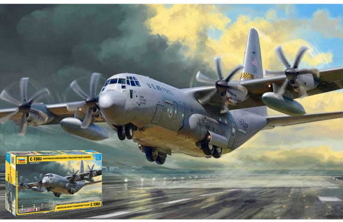 LOCKHEED MARTIN C-130J AIRPLANE MILITARY AMERICAN HEAVY TRANSPORT PLANE 1954 / 1:72