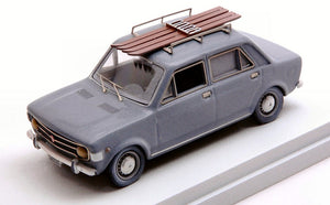 FIAT 128 CON SCI 1970 - WINTER VACATION WITH SKI GREY 1:43