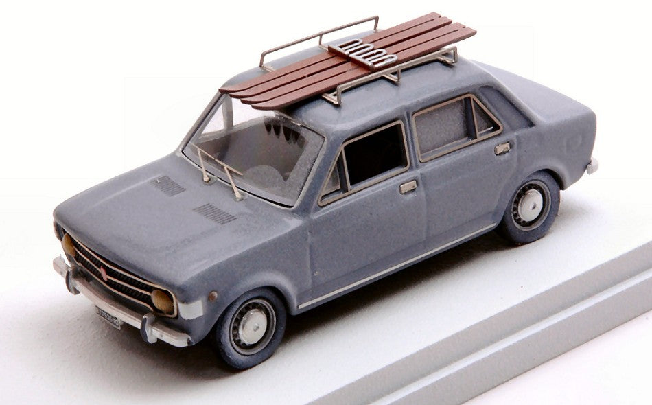 FIAT 128 CON SCI 1970 - WINTER VACATION WITH SKI GREY 1:43