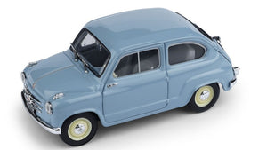 FIAT 600 1a SERIE 1955 AZZURRO CENERE 1:43