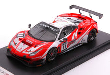 Indlæs billede til gallerivisning FERRARI 488 GT3 EVO TEAM KESSEL RACING N 11 24h SPA 2021 D.FUMANELLI - G.RODA - T.KOHMANN RED FLUO WHITE 1:43