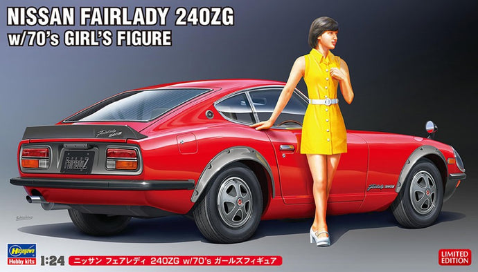 NISSAN FAIRLADY 240ZG COUPE WITH 70s GIRL FIGURE 1972 / 1:24