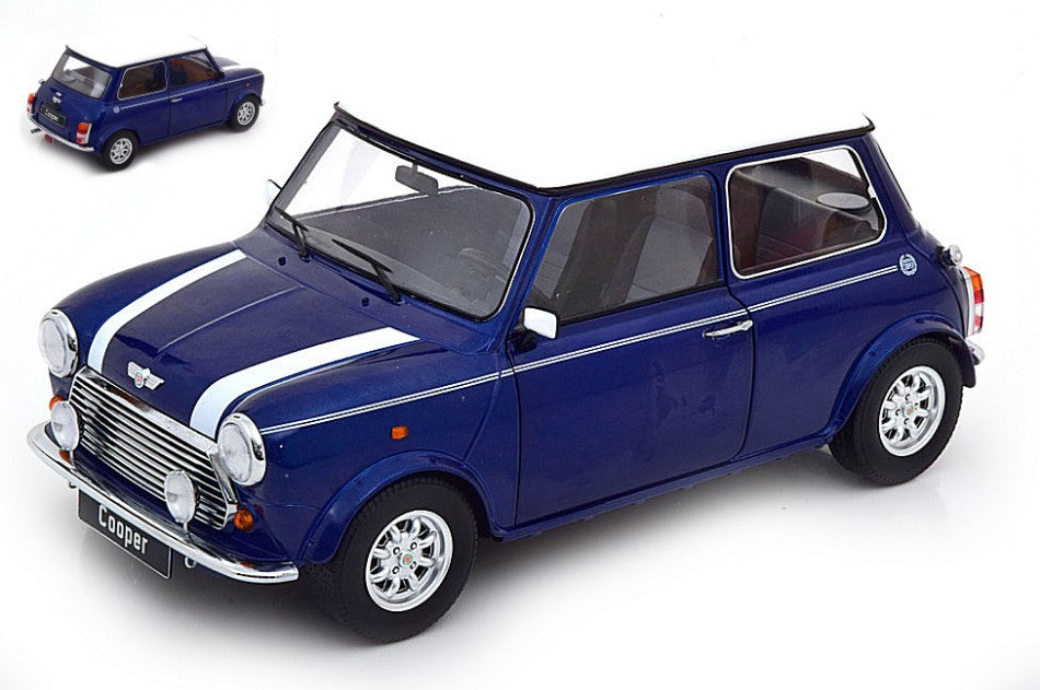 MINI COOPER BLUE/WHITE 1:12