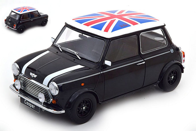 MINI COOPER BLACK/WHITE/UNION JACK 1:12