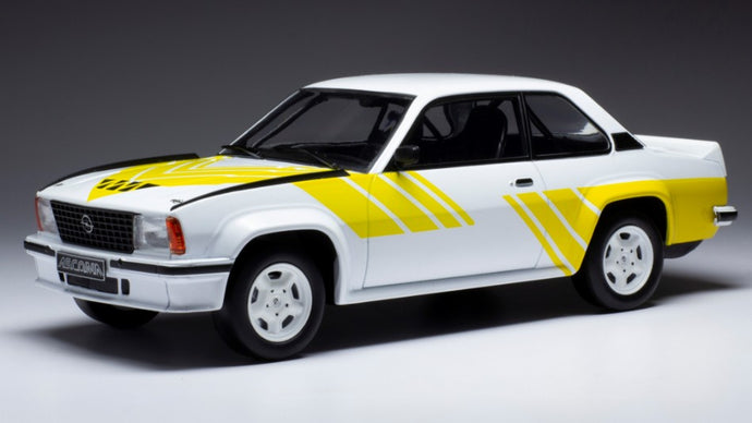 OPEL ASCONA B 400 1982 WHITE/YELLOW 1:18
