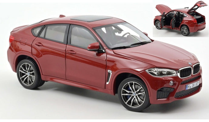 BMW X6 M 2015 RED METALLIC 1:18