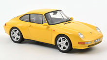 Indlæs billede til gallerivisning PORSCHE 911 993 CARRERA COUPE 1994 YELLOW 1:18